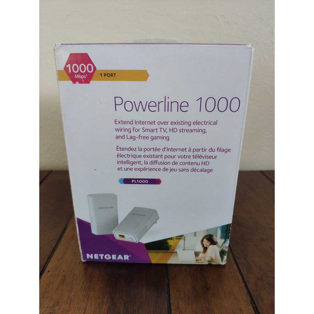 Netgear Powerline 1000 PL1000v2 Ethernet Adapter - 1000Mbps